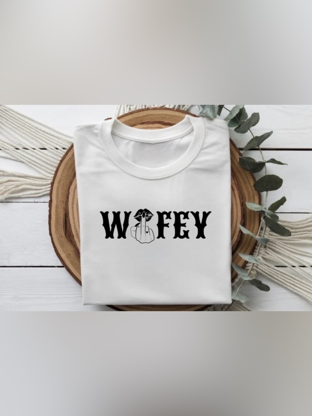 Wifey Shirt Funny Sassy Bride Wife Graphic Tee Trendy Women Top Gift